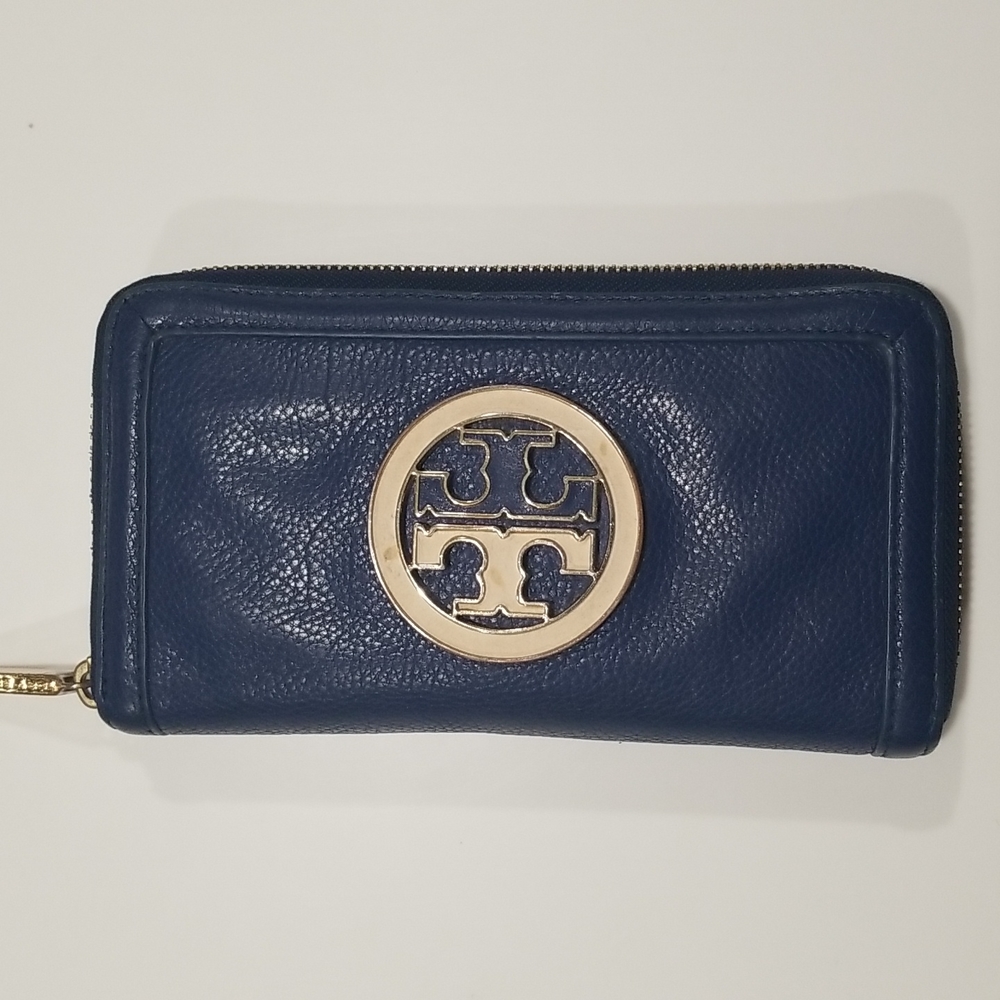 Tory Burch Amanda Zip Continental Leather Wallet
